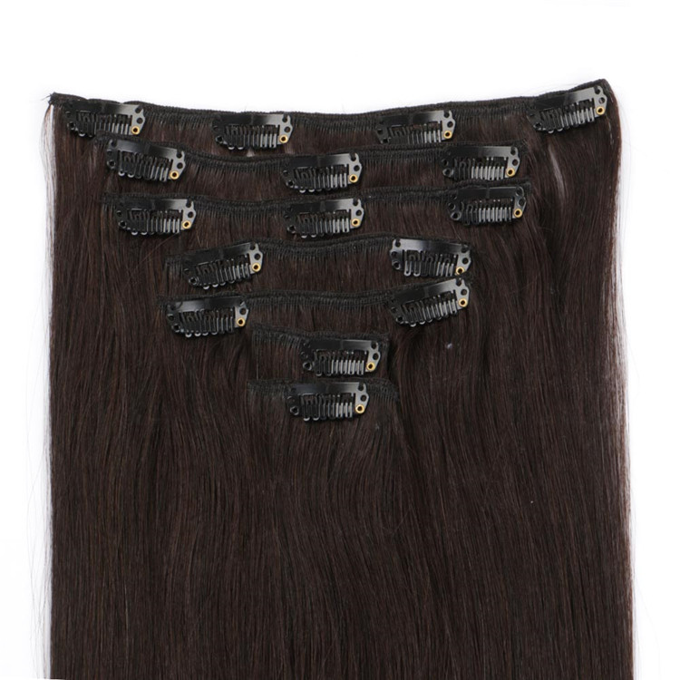 China Natural Hair Clip Extensions Manufacture Wholesale Cheap Clips In Hair Extensions LM295